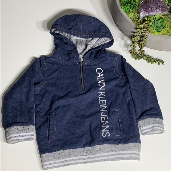 calvin klein jeans half zip